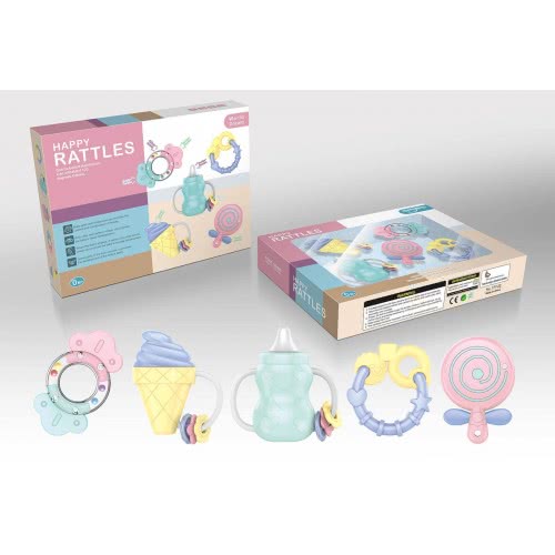 Toys-shop Choice Κουδουνίστρες Σετ Baby Happy Rattles JM082039 6990119820399