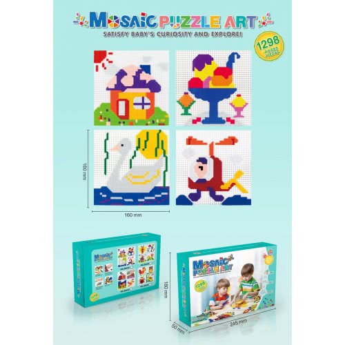 Toys-shop Choice Ψηφίδες Μωσαϊκό Mosaic Art 1298Τεμ JK0979039 6990119790395