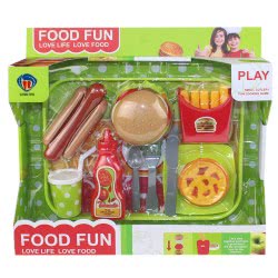 Toys-shop Choice Food Fun Dish With Fast Food Set JU046532 6990119465323