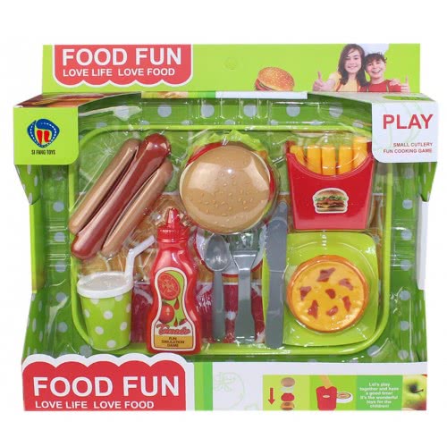 Toys-shop Choice Food Fun Δίσκος Με Fast Food JU046532 6990119465323