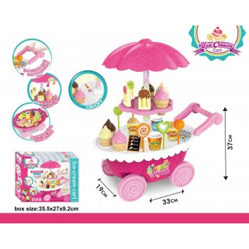 Toys-shop Choice Ice Cream Cart With Light Και Sound 55Pcs JU046598 6990119465989