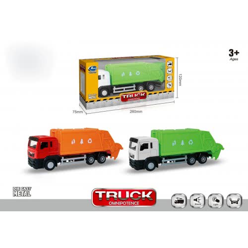 Toys-shop Choice Die Cast Metal Garbage Truck JA085678 6990119856787