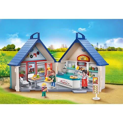 Playmobil Βαλιτσάκι Εστιατόριο Fast Food 70111 4008789701114