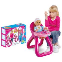 Toys-shop Choice Feed Chair With Doll 35Cm And Accessories JO026785 6990119267859