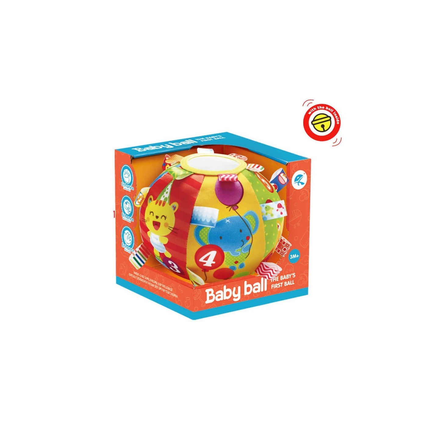 Toys-shop Choice Baby First Ball With Ring Bell JK097359 | Toys-shop.gr