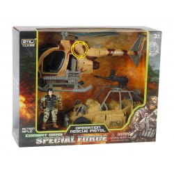 Toys-shop Choice Special Force Στρατιωτικό Σετ Με Ελικόπτερο, Όχημα Και Στρατιώτη JZ106250 6990119549221