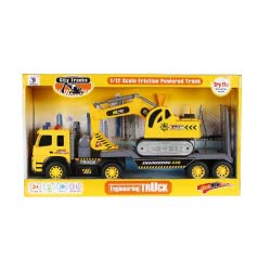 Toys-shop Choice Friction Truck With Excavator JA089956 6990119899562