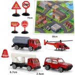 Toys-shop Choice My Dream Mat Rug With Die-Cast Fire Rescue Vehicles JI043848 6990119438488