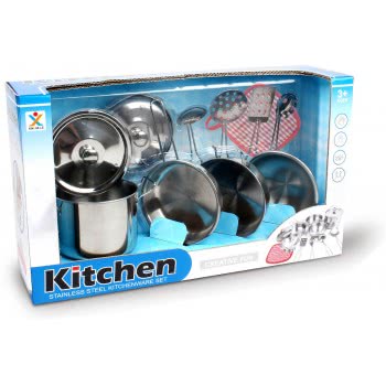 Toys-shop Choice Kitchen Stainless Steel Σετ Μαγειρικής Ανοξείδωτο Ατσάλι Με 11 Αξεσουάρ JU046990 6990119469901