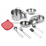 Toys-shop Choice Kitchen Stainless Steel Kitchenware With 11 Accessories JU046990 6990119469901