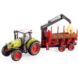 Toys-shop Choice Friction Tractor With Loader, Trailer, Light And Sounds 1:16 JA086682 6990119866823