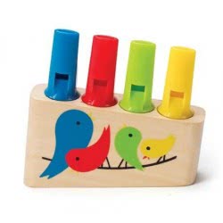 Hape Early Explorer Ξύλινος Αυλός Φλάουτο Rainbow Pan Flute E1025 6943478010062