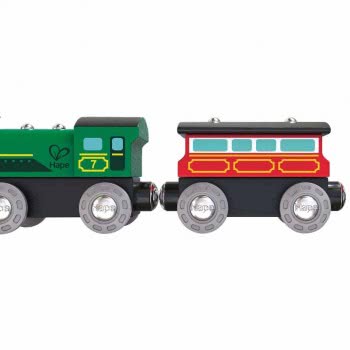 Hape Railway Ξύλινο Τρενάκι Stream-Era E3719 6943478018303