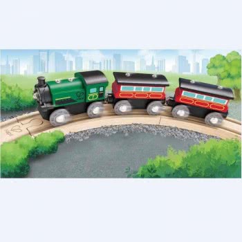 Hape Railway Ξύλινο Τρενάκι Stream-Era E3719 6943478018303