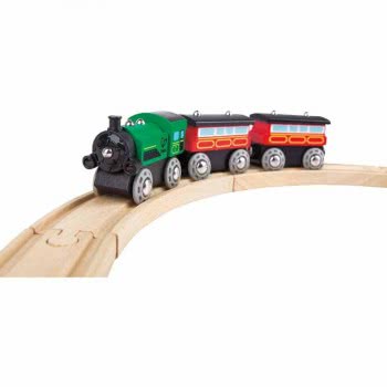 Hape Railway Ξύλινο Τρενάκι Stream-Era E3719 6943478018303