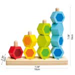 Hape Early Explorer Ξύλινοι Κύβοι Στοίβαξης Counting Stacker E0504 6943478006317
