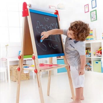 Hape Early Explorer Ξύλινος Πίνακας Magnetic All-In-One Easel E1010 6943478010024