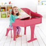 Hape Early Melodies Ξύλινο Πιάνο 30 Κλειδιά- Grand Piano Pink E0319 6943478008885