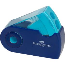 Faber-Castell Sleeve Mini Double Hole Sharpener Box - 3 Colours 182704 6933256640468