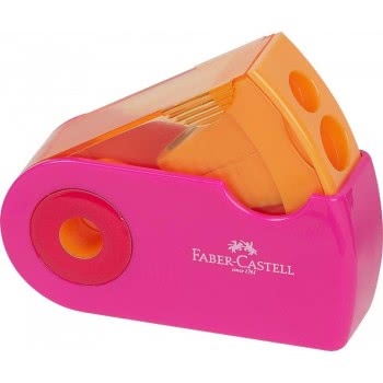 Faber-Castell Sleeve Mini Double Hole Sharpener Box - 3 Colours 182704 6933256640468
