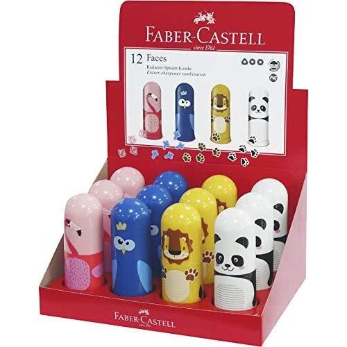 Faber-Castell Ξύστρα Με Γόμα Faces Ζωάκια - 4 Σχέδια 583513 6933256637741