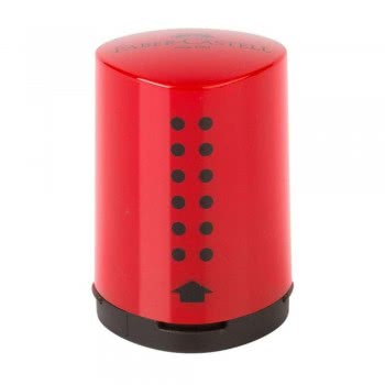Faber-Castell Single Sharpener Grip 2001 Mini - Blue, Red - 2 Colours 183788 4005401837886