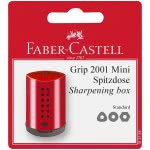 Faber-Castell Mini Grip 2001 Ξύστρα - Κόκκινη, Μπλε - 2 Χρώματα 183788 4005401837886