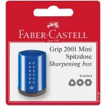 Faber-Castell Mini Grip 2001 Ξύστρα - Κόκκινη, Μπλε - 2 Χρώματα 183788 4005401837886