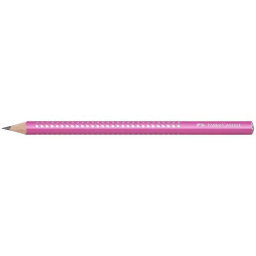 Faber-Castell Jumbo Sparkle Pearl Μολύβι B - Ροζ 111612 4005401116127