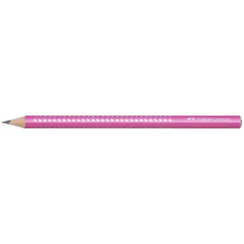 Faber-Castell Jumbo Sparkle Pearl Μολύβι B - Ροζ 111612 4005401116127