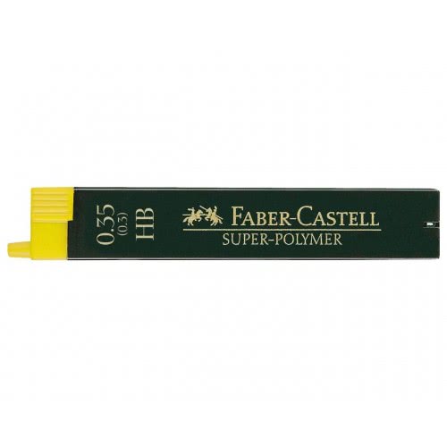 Faber-Castell Περιέκτης Με Μύτες Μηχανικών Μολυβιών Super Polymer 0,35Mm HB 120300 4005401203001