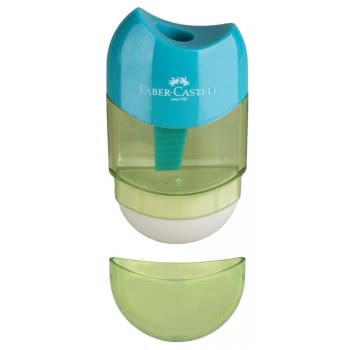 Faber-Castell Γόμα Ξύστρα Aplle Combi Δίχρωμη - 3 Χρώματα 183604 6933256640666