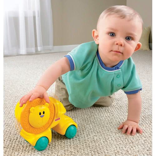 Mattel Growing Baby Press And Crawl Lion W3149 746775045654