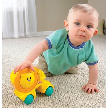 Mattel Growing Baby Press And Crawl Lion W3149 746775045654