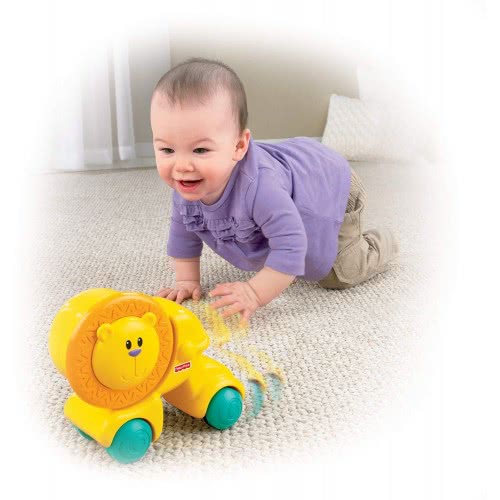 Mattel Growing Baby Press And Crawl Lion W3149 746775045654