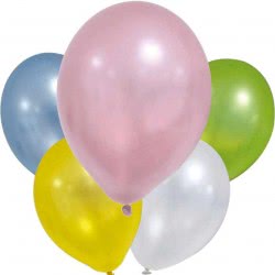PROCOS Μπαλόνια Γενεθλίων Metallic Pastel Πολύχρωμα 30 Εκ.- 8Τμχ 088884 5201184888841