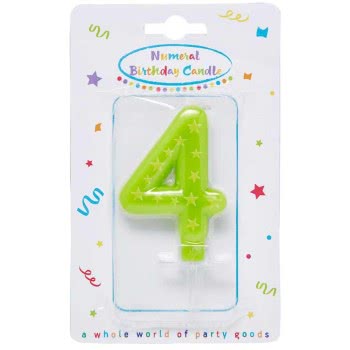 PROCOS Numeral Candles No. 4 089167 5201184891674