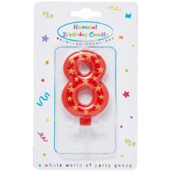 PROCOS Numeral Candles No. 8 089171 5201184891711