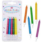 PROCOS Decorate Printed Birthday Candles With Holders - 10Pcs 006380 5201184063804