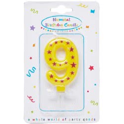 PROCOS Numeral Candles No. 9 089172 5201184891728