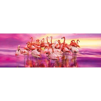 Clementoni Puzzle Panorama High Quality Collection Flamingo Dance 1000 Pcs 1220-39427 8005125394272