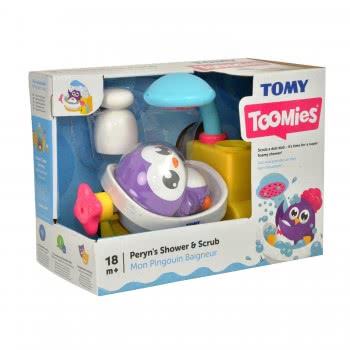 TOMY Toomies Βρεφικό Παιχνίδι Μπάνιου Πιγκουίνος Στο Μπάνιο Για 18+ Μηνών 1000-72610 5011666726109