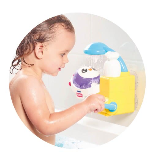 TOMY Toomies Baby Toddler Bath Toy Peryns Shower And Scrub For 18+ Months 1000-72610 5011666726109