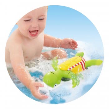 TOMY Toomies Baby Toddler Bathtoy Swim And Sing Turtle For 12+ Months 1000-27121 5011666027121
