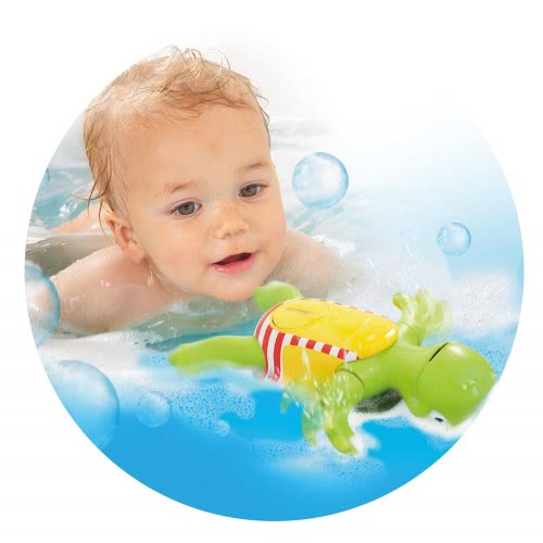 TOMY Toomies Baby Toddler Bathtoy Swim And Sing Turtle For 12+ Months 1000-27121 5011666027121
