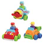TOMY Toomies Push And Go Plane, Car, Truck - 3 Designs 1000-11012 5011666010123