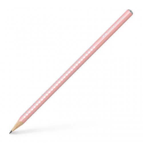 Faber-Castell Sparkle Pearl Μολύβι B - Ροζ Παστέλ 118201 4005401182016