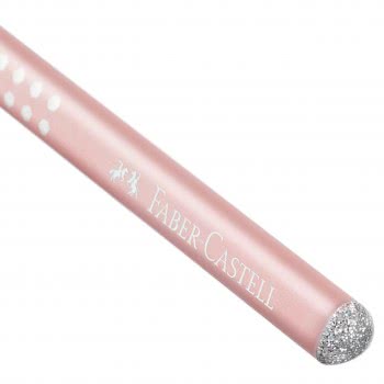 Faber-Castell Sparkle Pearl Pencil B - Rose 118201 4005401182016
