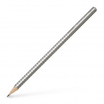 Faber-Castell Sparkle Pearl Pencil B - Silver 118213 4005401182139