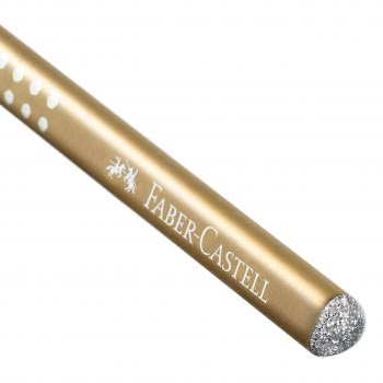 Faber-Castell Sparkle Pearl Pencil B - Gold 118214 4005401182146